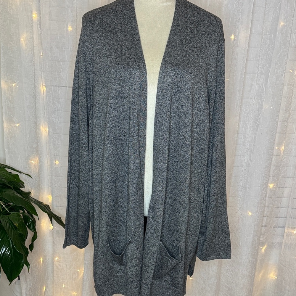 Croft & Barrow Charcoal Gray Cardigan NWT